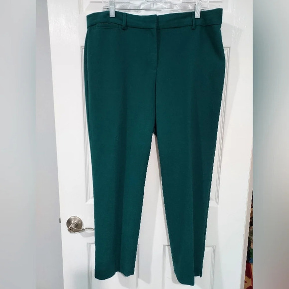 Talbots Juniper Green "Hampshire" Ankle Pants in Size 14 - Picture 1 of 13